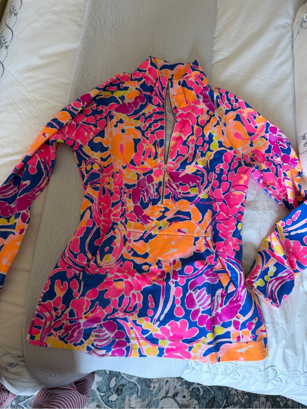 Lilly Pulitzer Skipper Printed Popover in Catch and Release Print